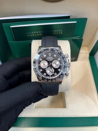 Thumbnail for Rolex Black Cerachrom Bezel - Black And Silver Diamond Dial - Oysterflex Strap 126519LN - WatchesOff5th