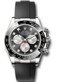 Thumbnail for Rolex Black Cerachrom Bezel - Black And Silver Diamond Dial - Oysterflex Strap 126519LN - WatchesOff5th