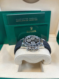Thumbnail for Rolex Black Cerachrom Bezel - Black And Silver Diamond Dial - Oysterflex Strap 126519LN - WatchesOff5th