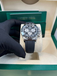 Thumbnail for Rolex Black Cerachrom Bezel - Black And Silver Diamond Dial - Oysterflex Strap 126519LN - WatchesOff5th
