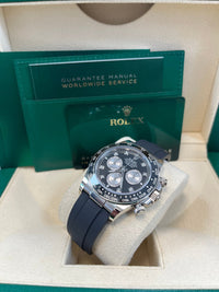 Thumbnail for Rolex Black Cerachrom Bezel - Black And Silver Diamond Dial - Oysterflex Strap 126519LN - WatchesOff5th