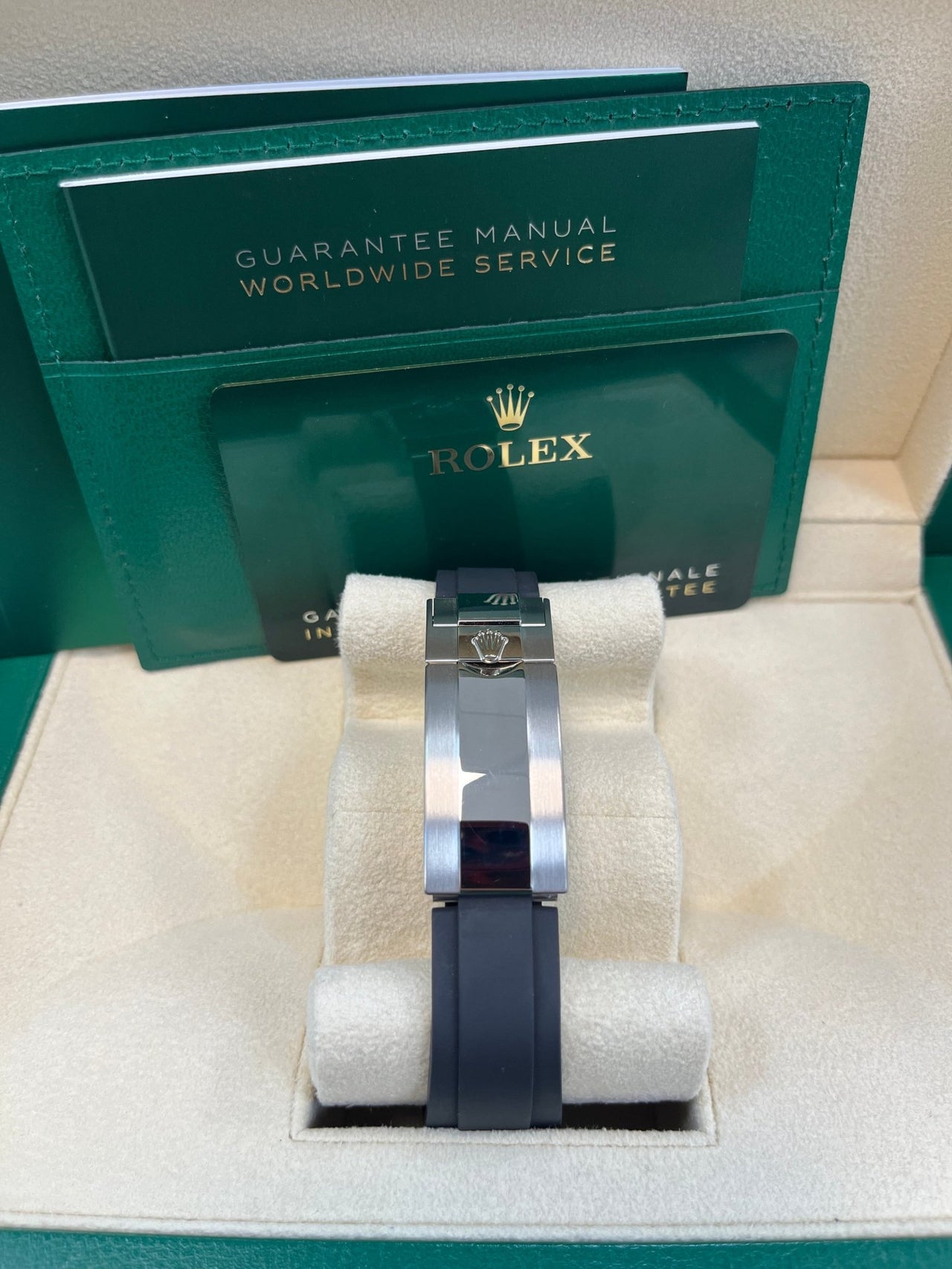 Rolex Black Cerachrom Bezel - Black And Silver Diamond Dial - Oysterflex Strap 126519LN - WatchesOff5th