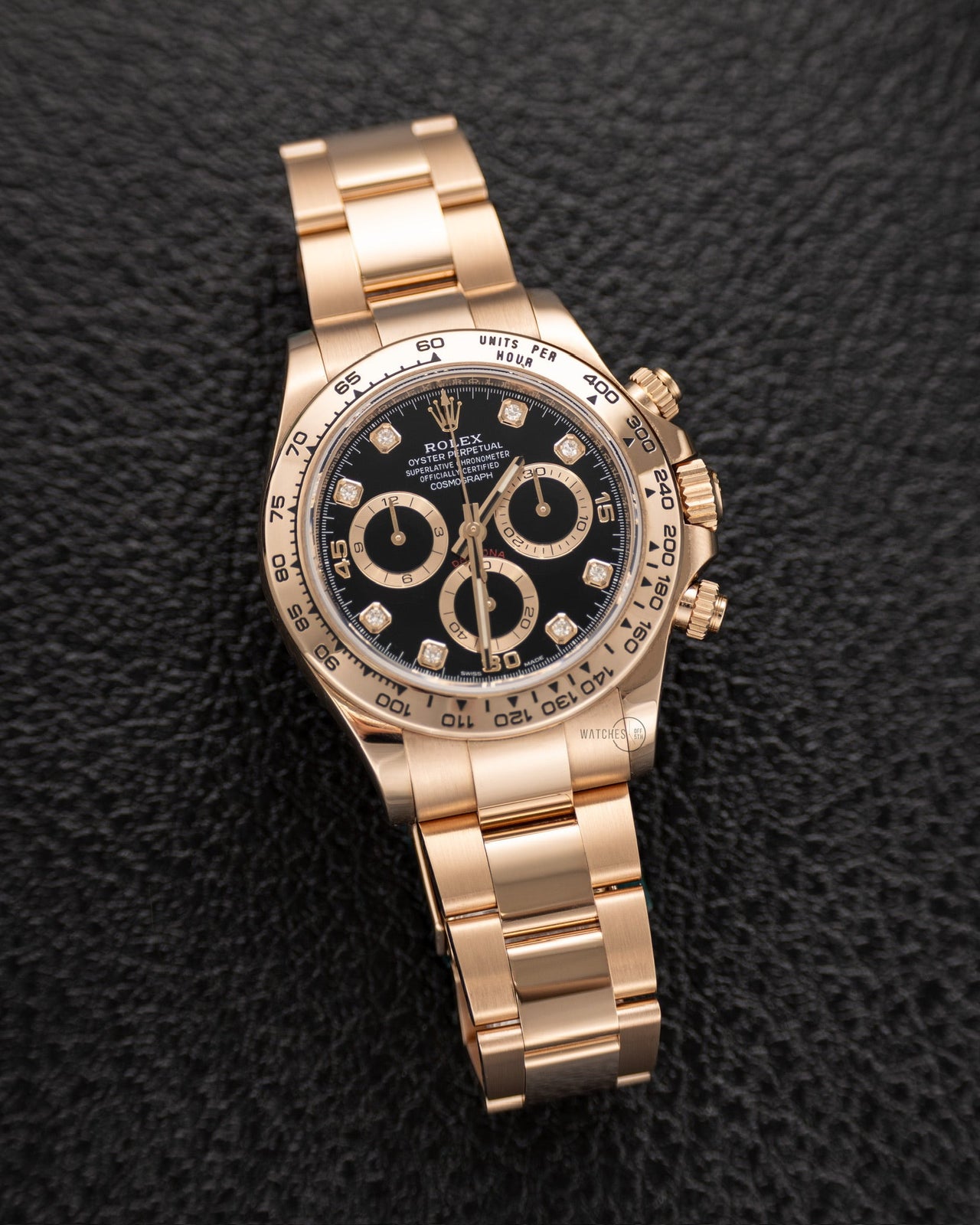 Rolex Cosmograph Daytona 40mm Everose Gold Diamond Markers (Ref116505) - WatchesOff5thWatch