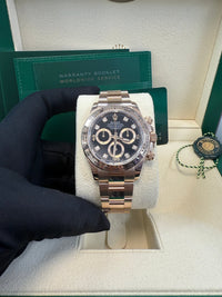 Thumbnail for Rolex Cosmograph Daytona 40mm Everose Gold Diamond Markers (Ref#116505) - WatchesOff5thWatch