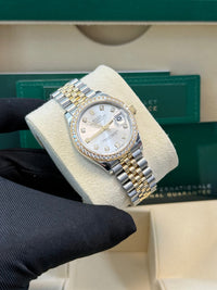 Thumbnail for Rolex Datejust 31mm Stainless Steel and Yellow Gold Silver Diamond Dial Jubilee 278383RBR - WatchesOff5thWatch