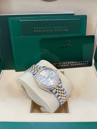 Thumbnail for Rolex Datejust 31mm Stainless Steel and Yellow Gold Silver Diamond Dial Jubilee 278383RBR - WatchesOff5thWatch