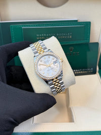 Thumbnail for Rolex Datejust 31mm Stainless Steel and Yellow Gold Silver Diamond Dial Jubilee 278383RBR - WatchesOff5thWatch