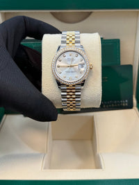 Thumbnail for Rolex Datejust 31mm Stainless Steel and Yellow Gold Silver Diamond Dial Jubilee 278383RBR - WatchesOff5thWatch