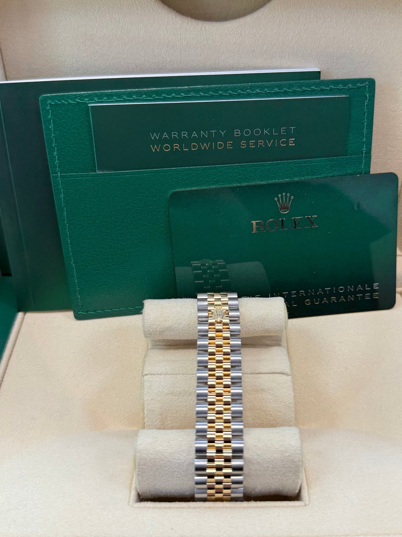 Rolex Datejust 31mm Stainless Steel and Yellow Gold Silver Diamond Dial Jubilee 278383RBR - WatchesOff5thWatch