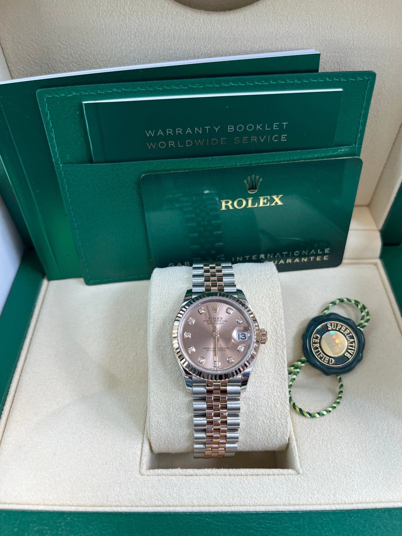 Rolex Datejust 31mm Sundust Diamond Dial Jubilee Bracelet 278271 - WatchesOff5th