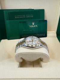 Thumbnail for Rolex Datejust 36 Silver Roman Dial Fluted Jubilee Bracelet 126233 - WatchesOff5thWatch