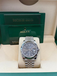 Thumbnail for Rolex Datejust 41/ Stainless Steel & White Gold/ Dark Rhodium Index Dial/ Jubilee Bracelet (Ref 126334) - WatchesOff5thWatch