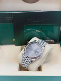 Thumbnail for Rolex Datejust 41/ Stainless Steel & White Gold/ Dark Rhodium Index Dial/ Jubilee Bracelet (Ref 126334) - WatchesOff5thWatch