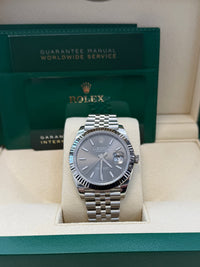 Thumbnail for Rolex Datejust 41/ Stainless Steel & White Gold/ Dark Rhodium Index Dial/ Jubilee Bracelet (Ref 126334) - WatchesOff5thWatch