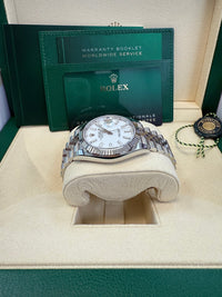 Thumbnail for Rolex Datejust 41/ Stainless Steel & White Gold/ White Index Dial/ Fluted Bezel/ Jubilee Bracelet (Ref 126334) - WatchesOff5thWatch