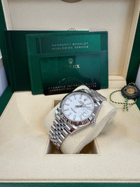 Thumbnail for Rolex Datejust 41/ Stainless Steel & White Gold/ White Index Dial/ Fluted Bezel/ Jubilee Bracelet (Ref 126334) - WatchesOff5thWatch