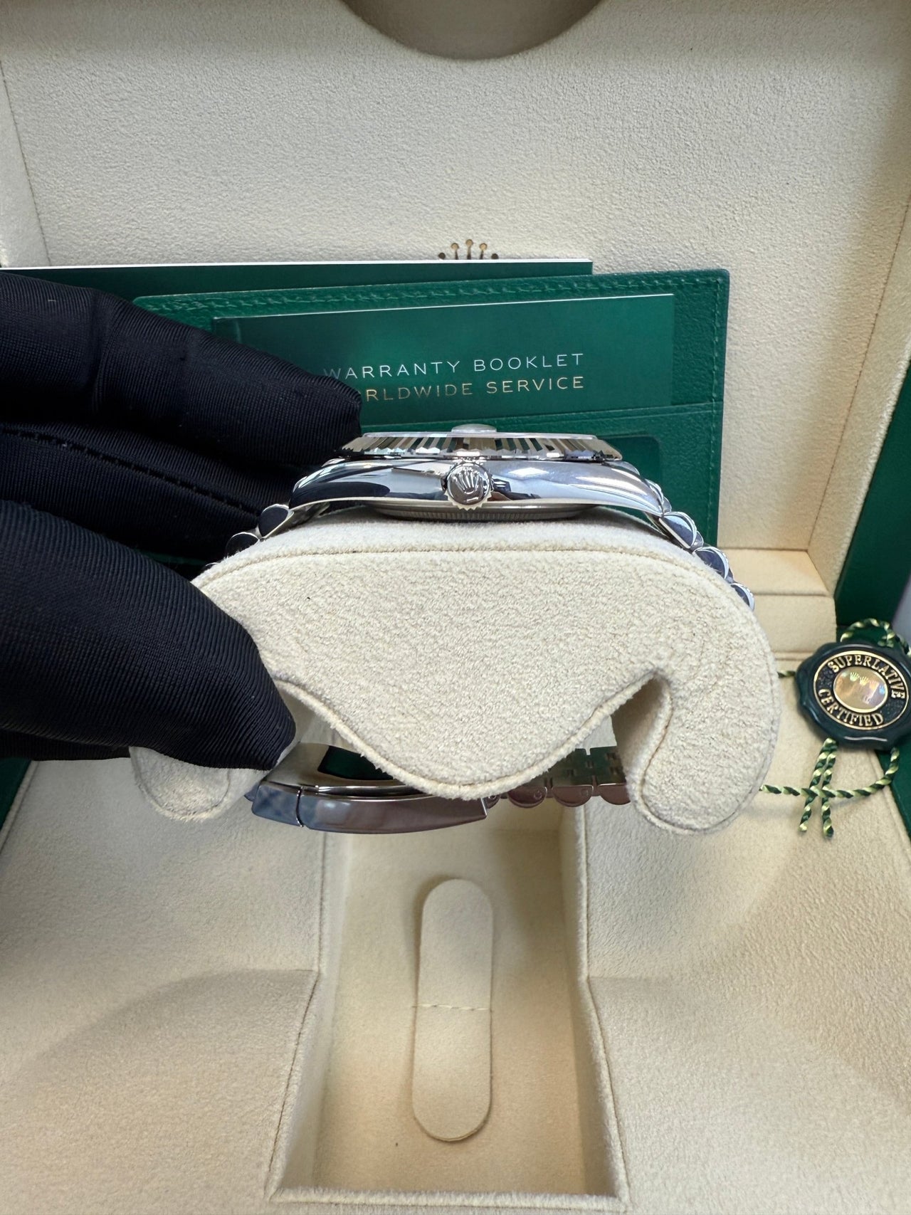 Rolex Datejust 41/ Stainless Steel & White Gold/ White Index Dial/ Fluted Bezel/ Jubilee Bracelet (Ref 126334) - WatchesOff5thWatch