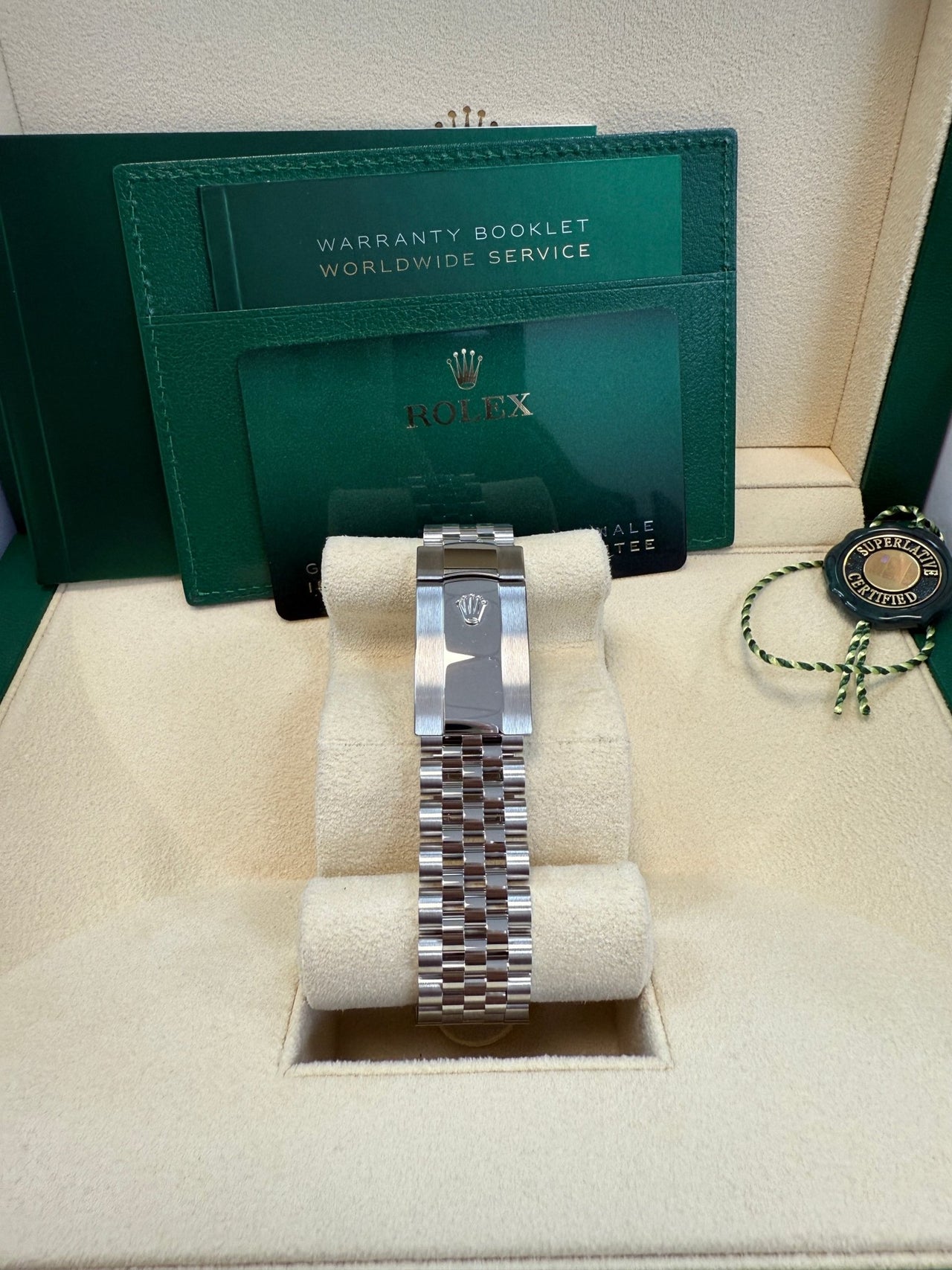 Rolex Datejust 41/ Stainless Steel & White Gold/ White Index Dial/ Fluted Bezel/ Jubilee Bracelet (Ref 126334) - WatchesOff5thWatch
