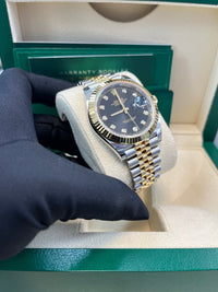 Thumbnail for Rolex Datejust 41 Steel and Yellow Gold Black Diamond Jubilee 126333 - WatchesOff5thWatch