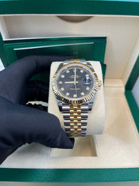 Thumbnail for Rolex Datejust 41 Steel and Yellow Gold Black Diamond Jubilee 126333 - WatchesOff5thWatch