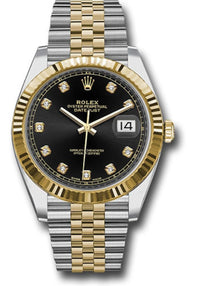 Thumbnail for Rolex Datejust 41 Steel and Yellow Gold Black Diamond Jubilee 126333 - WatchesOff5thWatch