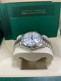 Thumbnail for Rolex Day - Date 40 White Gold Mother of Pearl Diamond Dial 228239 - WatchesOff5th