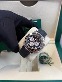 Thumbnail for Rolex Daytona Rose Gold Cosmograph Daytona Watch - Black Bezel - Black And Sundust Diamond Dial 126515ln - WatchesOff5th