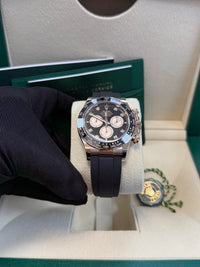 Thumbnail for Rolex Daytona Rose Gold Cosmograph Daytona Watch - Black Bezel - Black And Sundust Diamond Dial 126515ln - WatchesOff5th