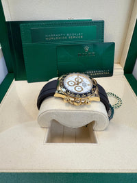 Thumbnail for Rolex Daytona Yellow Gold Black Cerachrom Bezel White Index Dial Oysterflex Strap 126518ln - WatchesOff5thWatch