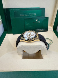Thumbnail for Rolex Daytona Yellow Gold Black Cerachrom Bezel White Index Dial Oysterflex Strap 126518ln - WatchesOff5thWatch