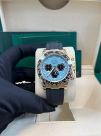 Thumbnail for Rolex Daytona Yellow Gold Daytona Tiffany Dial on Oysterflex New 2025 Release Reference 126518 - WatchesOff5thWatch