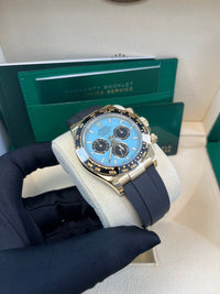 Thumbnail for Rolex Daytona Yellow Gold Daytona Tiffany Dial on Oysterflex New 2025 Release Reference 126518 - WatchesOff5thWatch