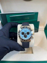 Thumbnail for Rolex Daytona Yellow Gold Daytona Tiffany Dial on Oysterflex New 2025 Release Reference 126518 - WatchesOff5thWatch