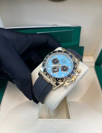 Thumbnail for Rolex Daytona Yellow Gold Daytona Tiffany Dial on Oysterflex New 2025 Release Reference 126518 - WatchesOff5thWatch