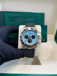 Thumbnail for Rolex Daytona Yellow Gold Daytona Tiffany Dial on Oysterflex New 2025 Release Reference 126518 - WatchesOff5thWatch