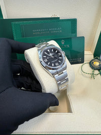 Thumbnail for Rolex Explorer Stainless Steel Oyster Perpetual Explorer - Black Dial - Oyster Bracelet 124270 - WatchesOff5thWatch