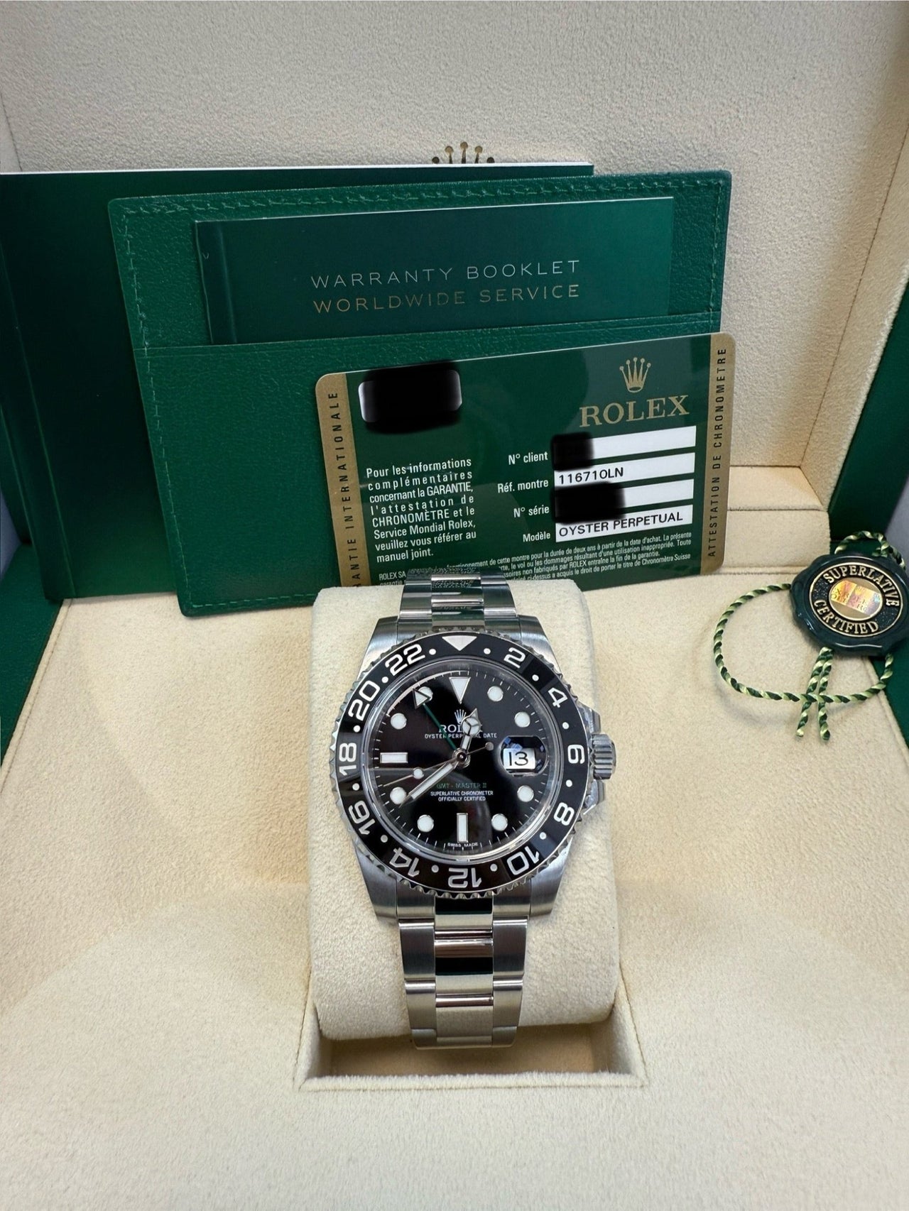 Rolex GMT - Master II Stainless Steel 40mm Ceramic Bezel 116710LN - WatchesOff5th