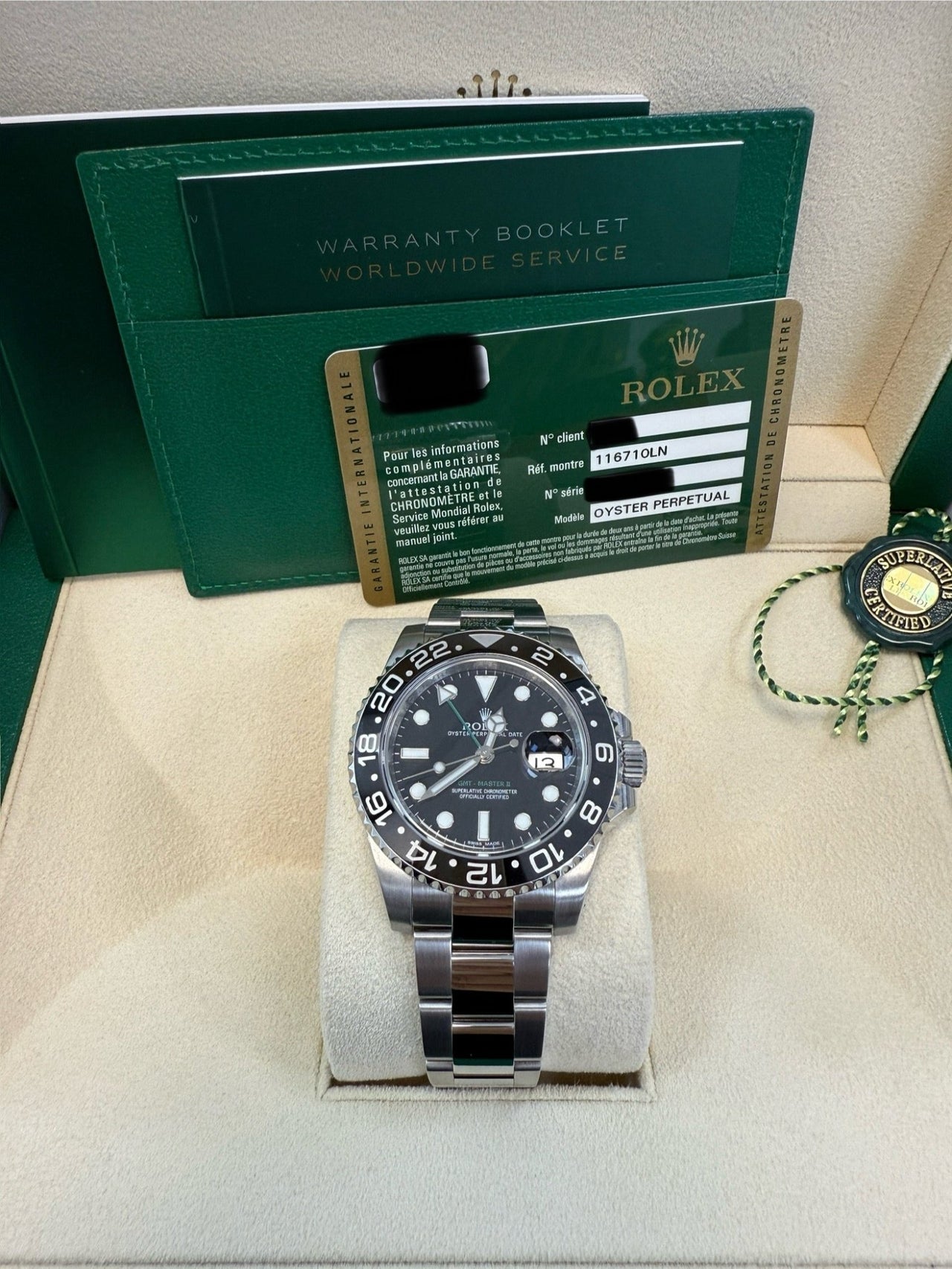 Rolex GMT - Master II Stainless Steel 40mm Ceramic Bezel 116710LN - WatchesOff5th