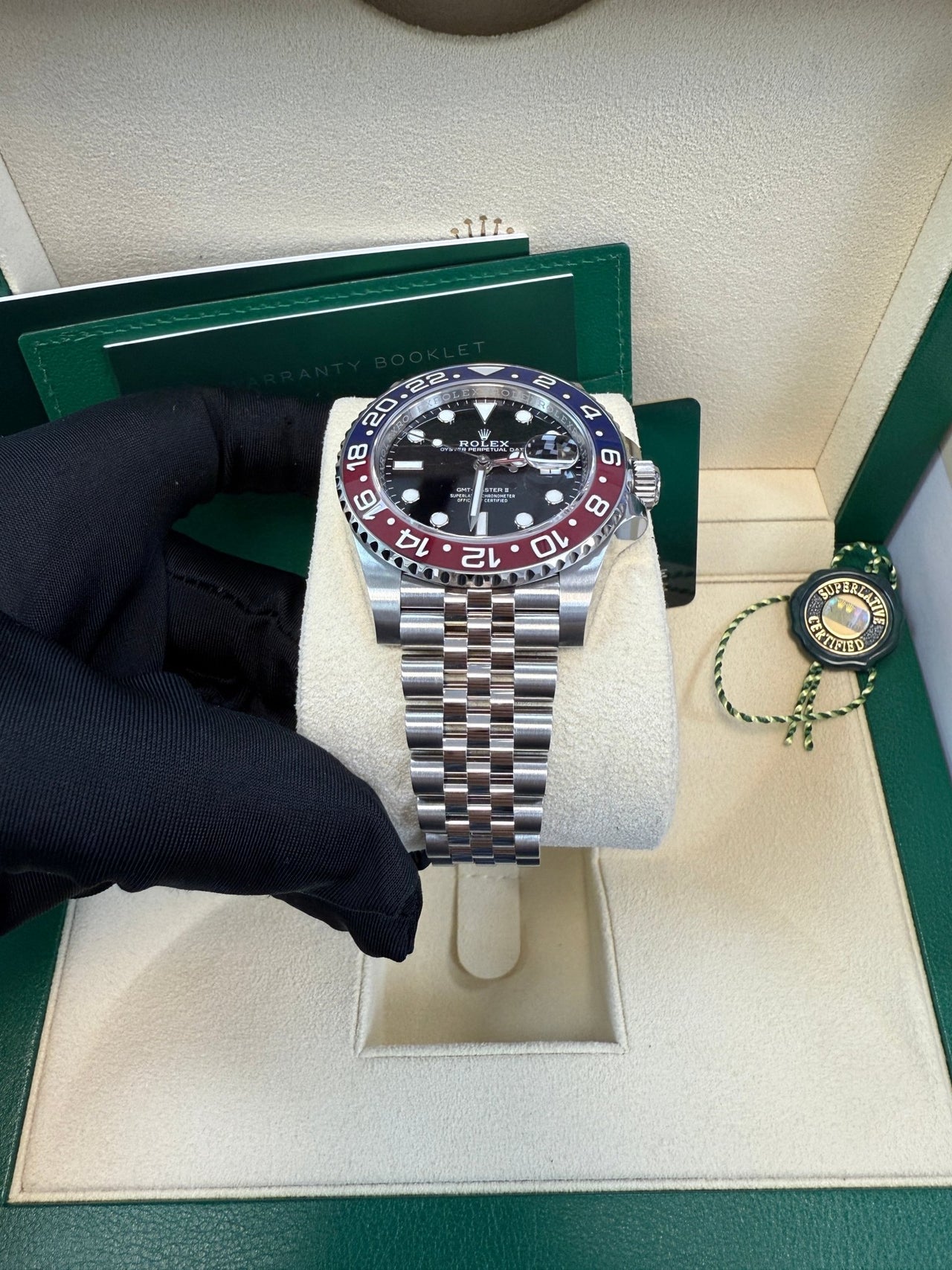 Rolex GMT - Master II Steel Blue & Red "Pepsi" Bezel and Black Dial (Ref 126710BLRO) - WatchesOff5thWatch