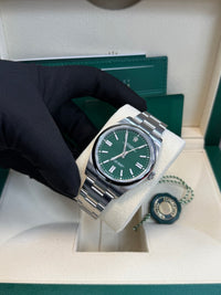 Thumbnail for Rolex Oyster Perpetual 41 Stainless Steel - Green Index Dial - Oyster Bracelet (Ref# 124300) - WatchesOff5thWatch