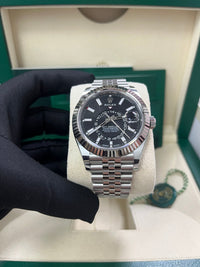 Thumbnail for Rolex Sky - Dweller Fluted Bezel Black Index Dial Jubilee Bracelet 336934 - WatchesOff5th