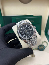 Thumbnail for Rolex Sky - Dweller Fluted Bezel Black Index Dial Jubilee Bracelet 336934 - WatchesOff5th
