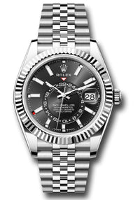 Thumbnail for Rolex Sky - Dweller Fluted Bezel Black Index Dial Jubilee Bracelet 336934 - WatchesOff5th
