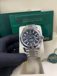 Thumbnail for Rolex Sky - Dweller Fluted Bezel Black Index Dial Jubilee Bracelet 336934 - WatchesOff5th