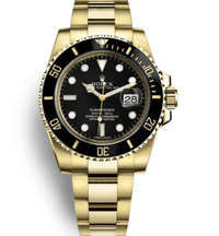 Thumbnail for Rolex Submariner Date Certified Yellow Gold Black Dial 116618ln - WatchesOff5thWatch