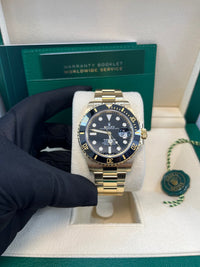 Thumbnail for Rolex Submariner Date Certified Yellow Gold Black Dial 116618ln - WatchesOff5thWatch