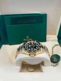 Thumbnail for Rolex Submariner Date Certified Yellow Gold Black Dial 116618ln - WatchesOff5thWatch