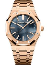 Thumbnail for Audemars Piguet Royal Oak Selfwinding 2023 Release ROYAL OAK SELFWINDING Rose Gold Blue Dial 41mm 15510OR.OO.1320OR.03 - WatchesOff5thWatch
