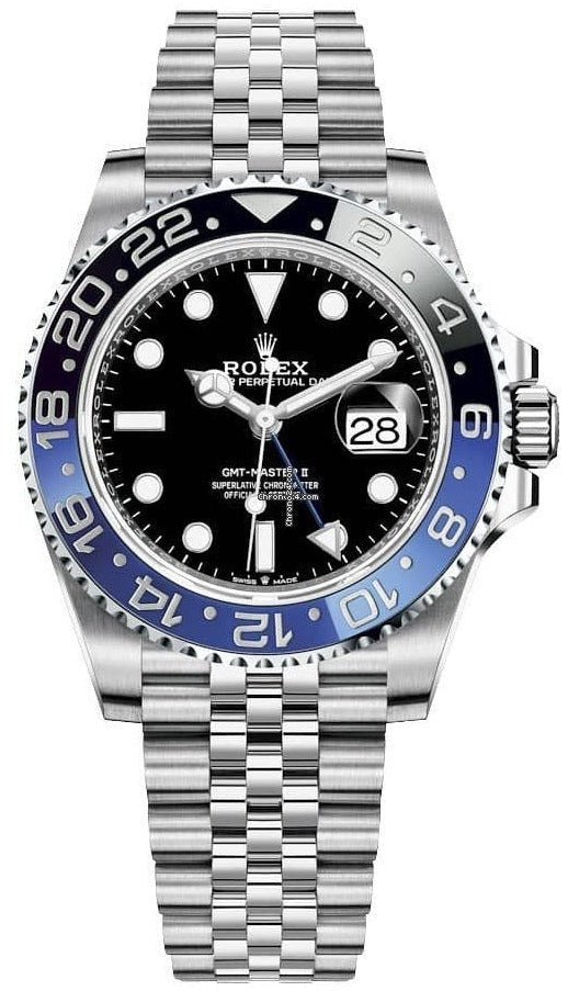 Give opføre sig Lull Rolex GMT-Master II "The Batman" Stainless Steel Black and Blue Cerach –  WatchesOff5th
