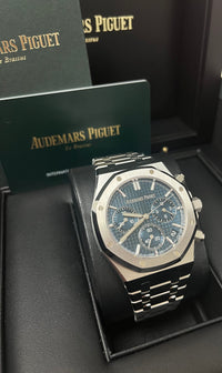 Thumbnail for Audemars Piguet ROYAL OAK “50TH ANNIVERSARY” STEEL BRACELET BLUE DIAL 26240ST.OO.1320ST.01 deposit